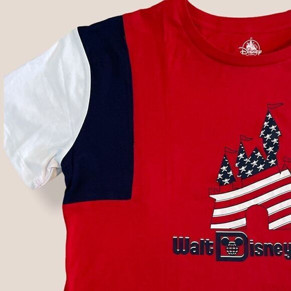 NWT DISNEY PARKS PATRIOTIC CROP TOP - Picture 4 of 4